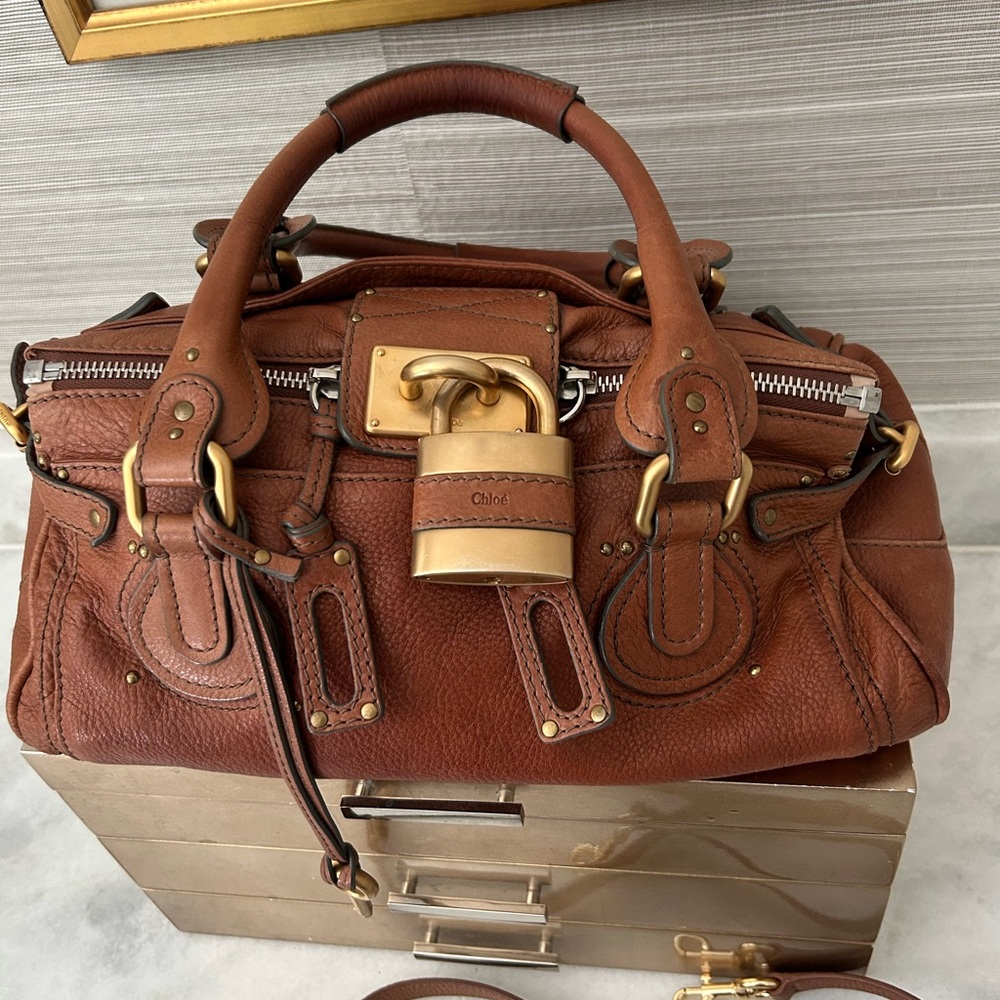 Chloe Padington Brown Leather Bag